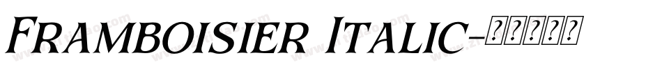 Framboisier Italic字体转换